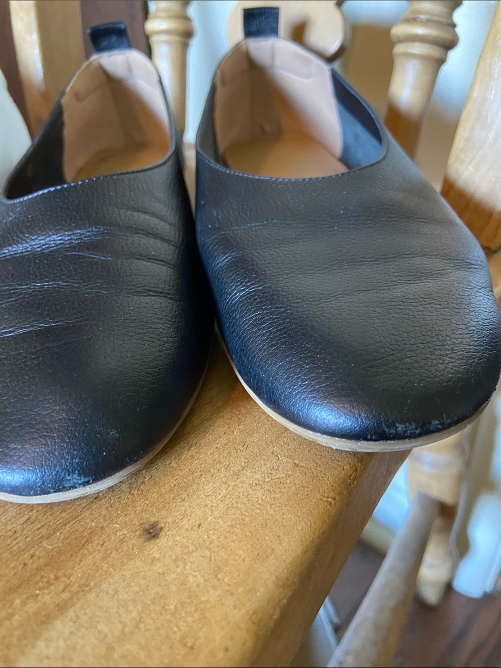Everlane Lot of 2 Day Glove Flats Leather White Black Size 8 - Picture 3 of 8